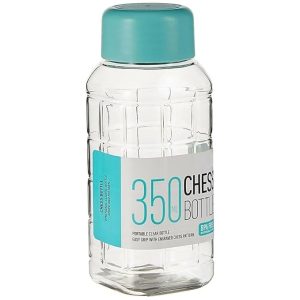 PUTHAK Small Bpa Free Plastic Water Bottle For office and School, Plastic PET Water Bottle For Kids & Adult- Cute Transparent Bottle For Water, Juice, Mojito (Pack Of 1, 350 ml)